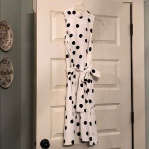 Ann Taylor midi polka dot dress